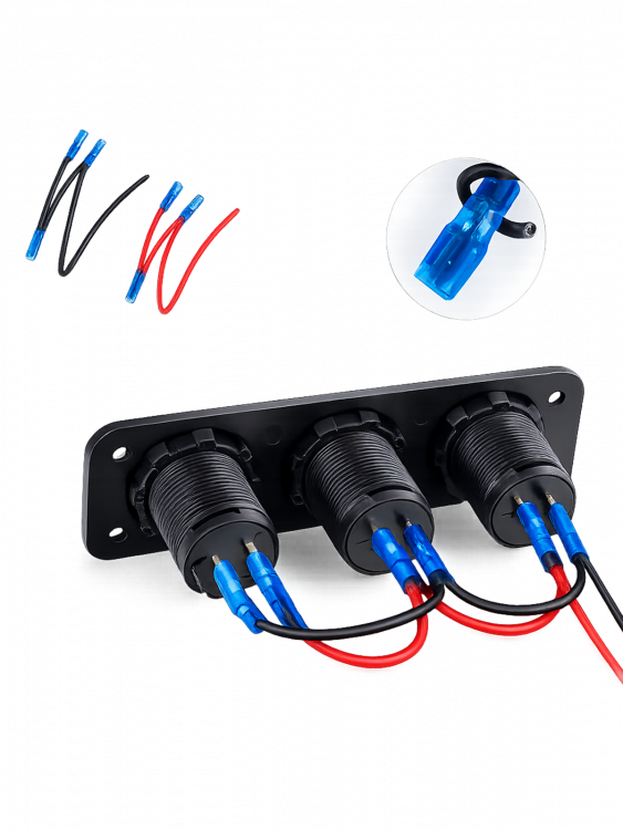 TDS TS-CAU48 Зеленый Разветвитель авто (Врезной)